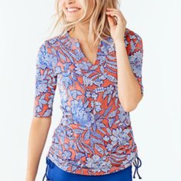 lands end swim rash guard